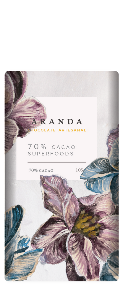 70% Cacao + Superfoods - Chocolate Oscuro con Superalimentos y Frutos Secos