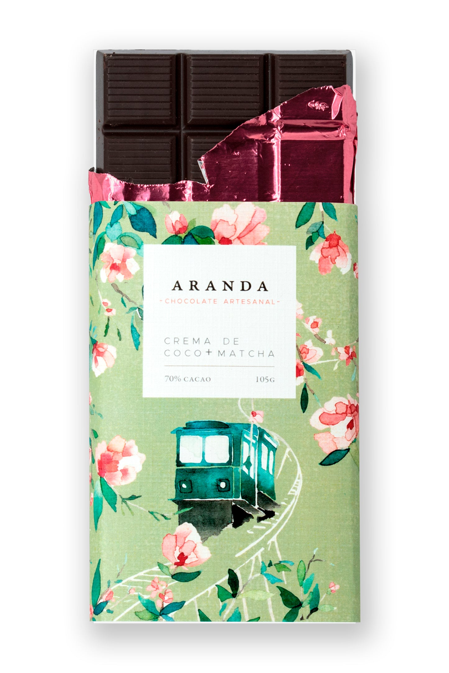 Crema de coco + matcha - Aranda honest chocolate