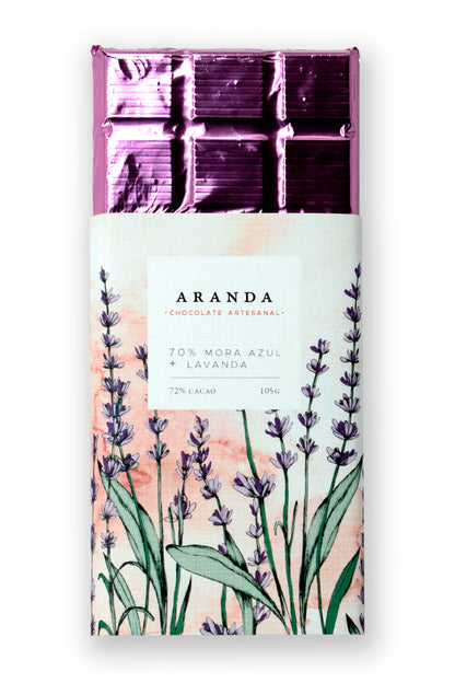 Mora azul + lavanda - Aranda honest chocolate