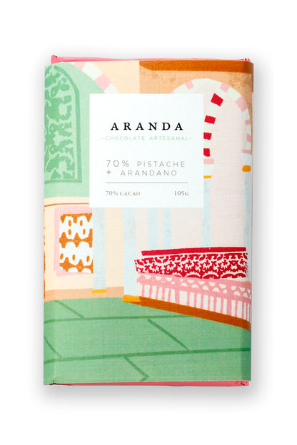 Pistache + arándano - Aranda honest chocolate