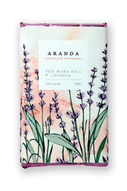 Mora azul + lavanda - Aranda honest chocolate